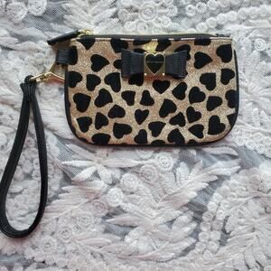 Betsey Johnson Animal Print Wristlet
